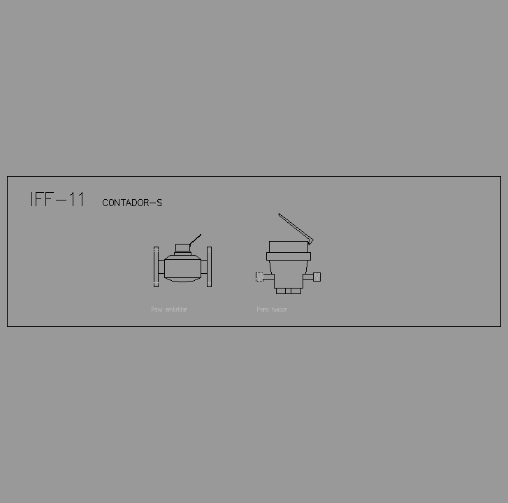Bloque Autocad Contador